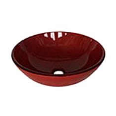 ROUND GLASS ROJO